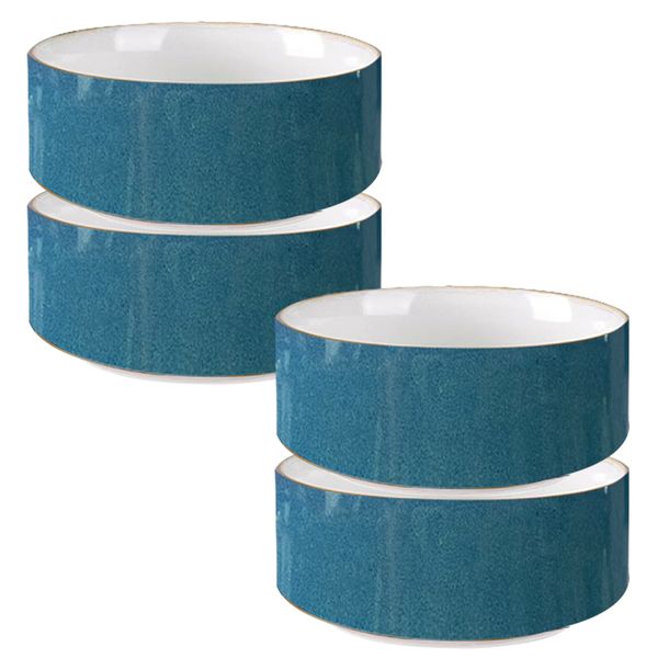 Set of 4 - High Quality Porcelain Bowls Dishwasher Microwave Safe