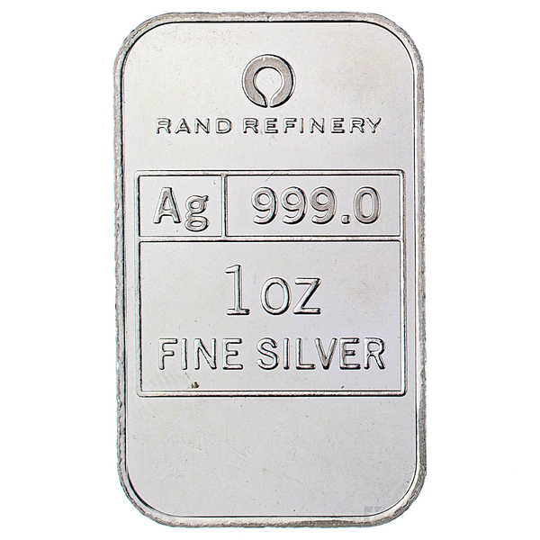Rand Refinery 1oz .999 Fine Silver Bar - Loxodonta