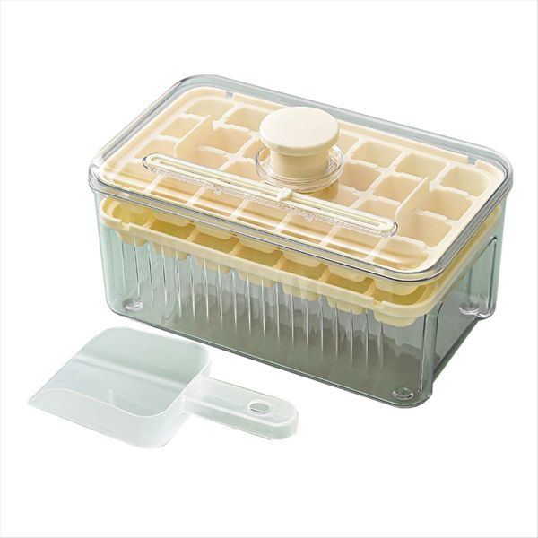Ice Tray for Freezer Ice Cube Tray With Lid &amp; Bin 56 Pcs Ice Cube Tray-A