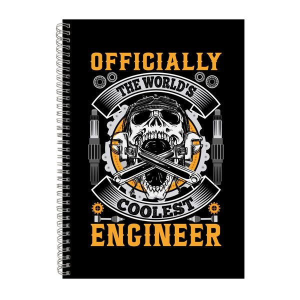 World_s Coolest Engineer Notebook Engineer Gift Idea A4 Notepad 139