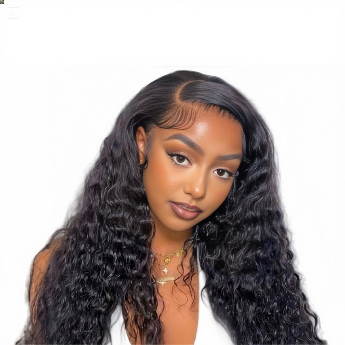 20 inch Water Wave Wig Human Hair Brazilian Wig Curly 13x4 Frontal Lace Wig