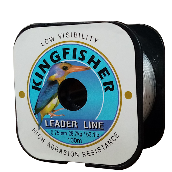 Kingfisher Nylon Leader Line 28.7KG/63.1Lb .75MM 100m Spool