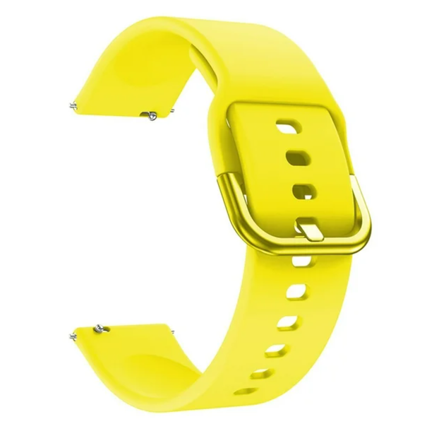 20mm Silicone Replacement Strap Compatible for Garmin Vivoactive 5 - Yellow