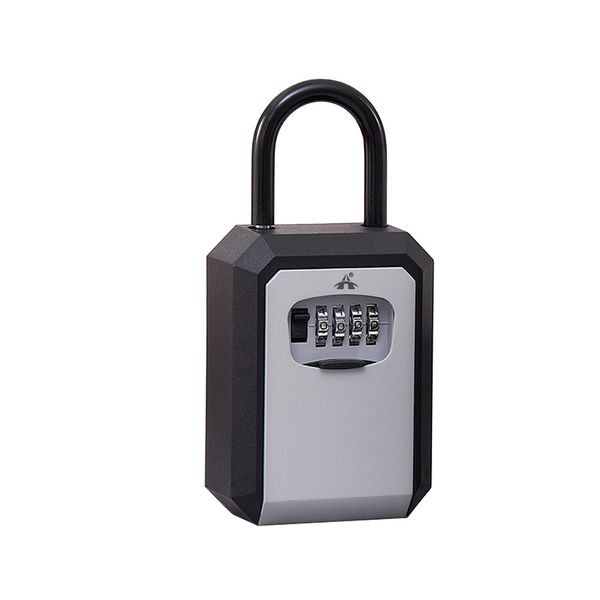 ALANES Smart 4-Digit Combination Key Storage Lockbox for Home Garage - Grey