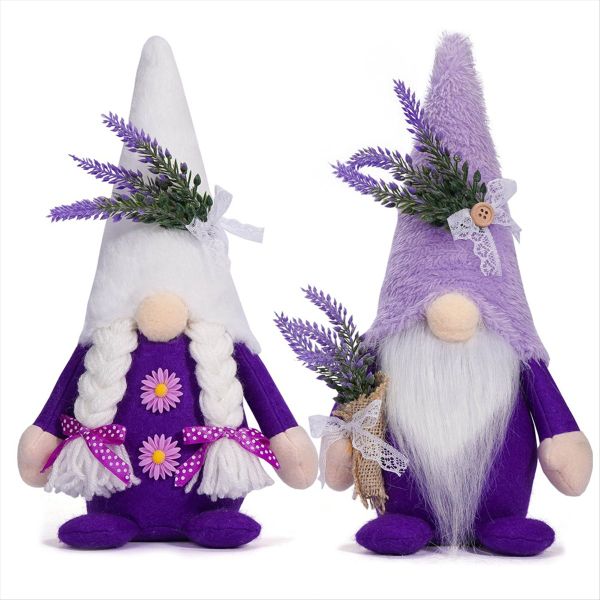 Spring Gnome Decor Lavender Gnome Home Decor Swedish Gnome Gifts