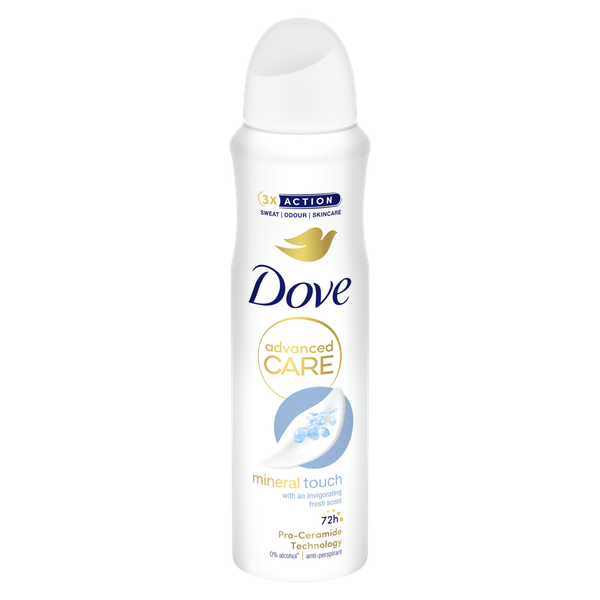 Dove Mineral Touch Antiperspirant Deodorant Body Spray 150ml