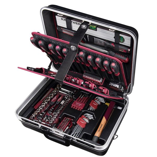Kraftwerk 186-Piece 1/4" + 3/8" Tool Set in ABS Case