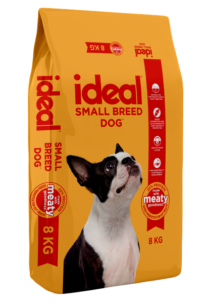 Ideal Small Breed Adult Dry Dog Food - Made with Meaty Goodness 8kg
