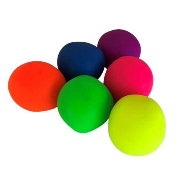 Bulk Pack 12 x Squish Novelty Stress Balls In Bright Neon Colours