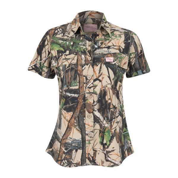 Sniper Africa Ladies 3D Adventure Short Sleeve Shirt
