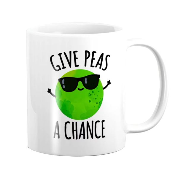 Pappa Joe Mug - Give Peas A Chance