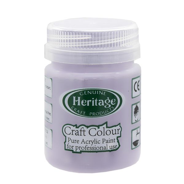 Heritage Pure Acrylic Paint - Craft Colour Range - 50ml - Lavender Blue