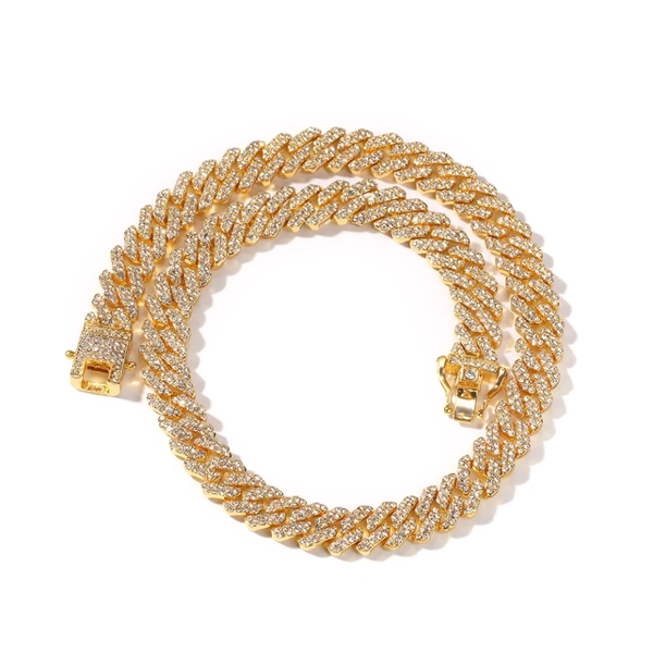 Neckchain Paved Miami Hip Hop Necklace Cuban Link