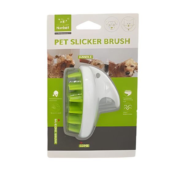 Assorted Colors Pet Comfortable Dog/Cat Pet Mini Slicker Brush + ReVibe Pen