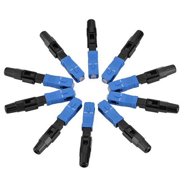 10 Pieces SC/UPC Single Mode Fiber Connectors