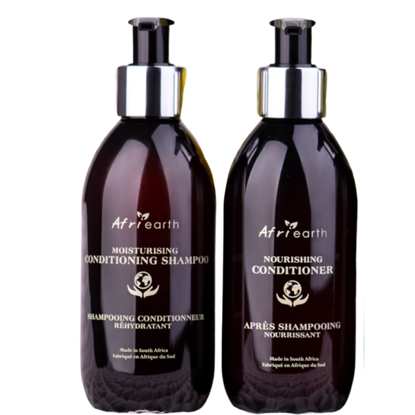 Afriearth Eco-Friendly Conditioning Shampoo &amp; Conditioner - Lemon Verbena &amp; Fynbos