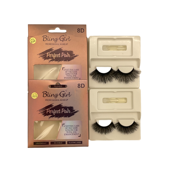 Bling Girl Perfect Pair 8D Eyelash 2 Pairs #025 &amp; #030
