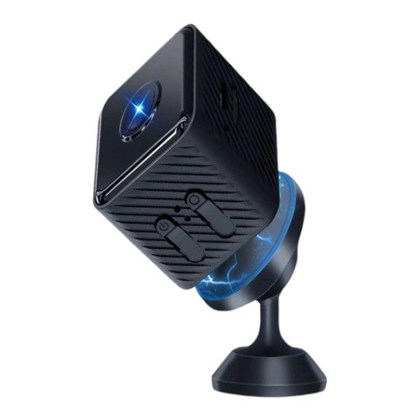 Mini Wi-Fi Indoor Surveillance Camera With Infrared Night Vision - Black