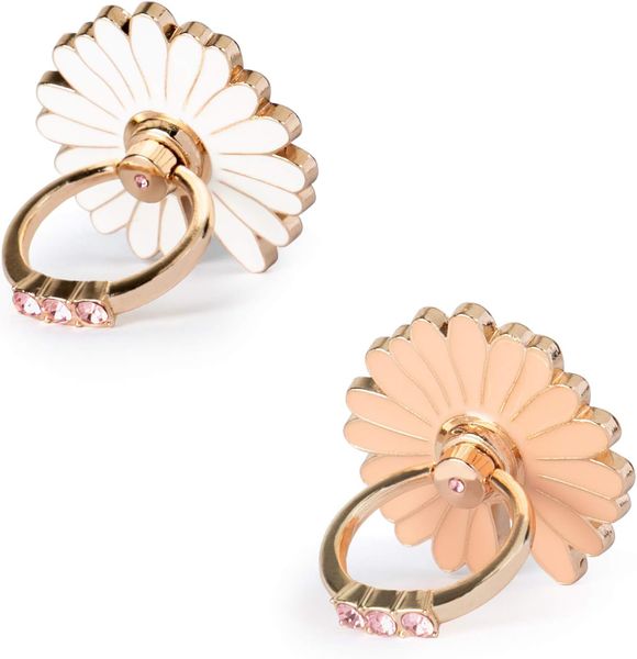 2 Pack Universal Luxury Metal Finger Ring Stand - Cell Phone Ring Holder