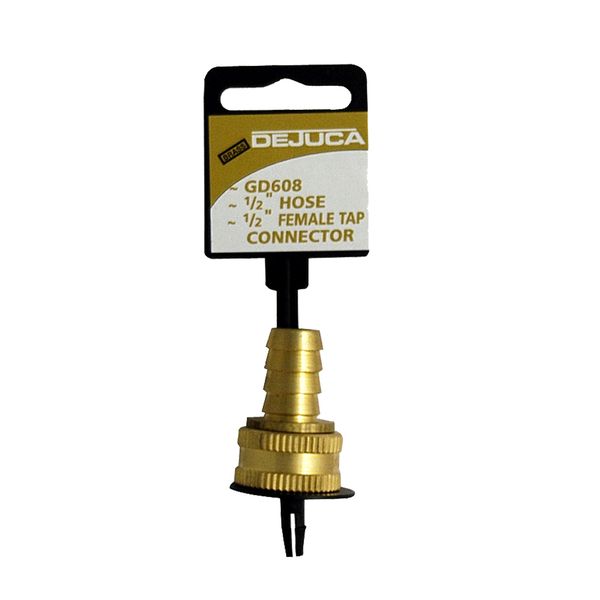 Dejuca - Brass Hose Tap Connector - 12mm x 12mm