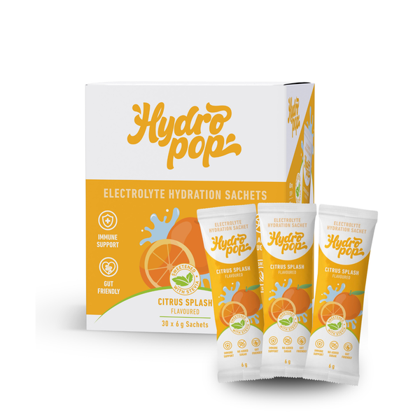Hydropop Electrolyte Hydration Sachets Citrus Splash 30 Pack