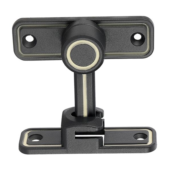 Sliding Door Bolt Luminous Stainless Steel Lock for Barn Bathroom Door Gray