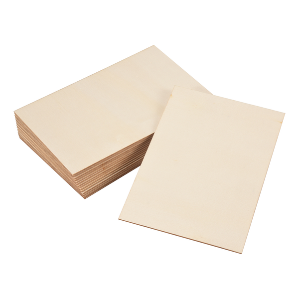 15 Pack Unfinished Wood Sheets,Wood Thin Board for DIY Ornaments