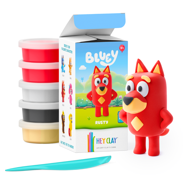 Hey Clay - Modelling Air-Dry Clay with Interactive App - Rusty Bluey Series