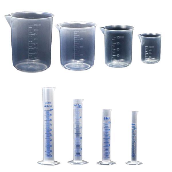 Tool Beakers and Hexagon Cylinders For DIY Science Or Cooking 8 Pieces - Special