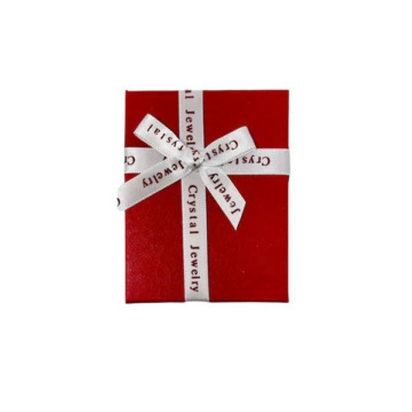 Stylish Crystal Jewelry Gift Box Red