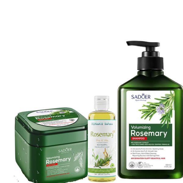 Sadoer Rosemary Shampoo &amp; Hair Mask and oil