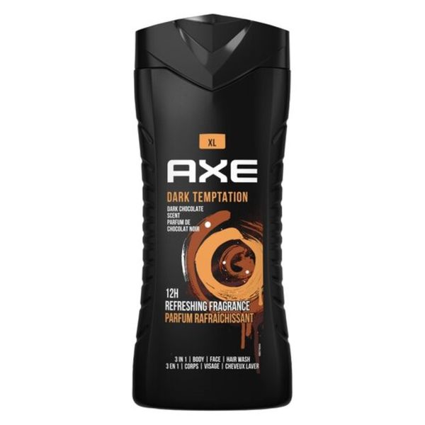 Axe Men Body Wash 3 in 1 Shower Gel Dark Temptation 400ml