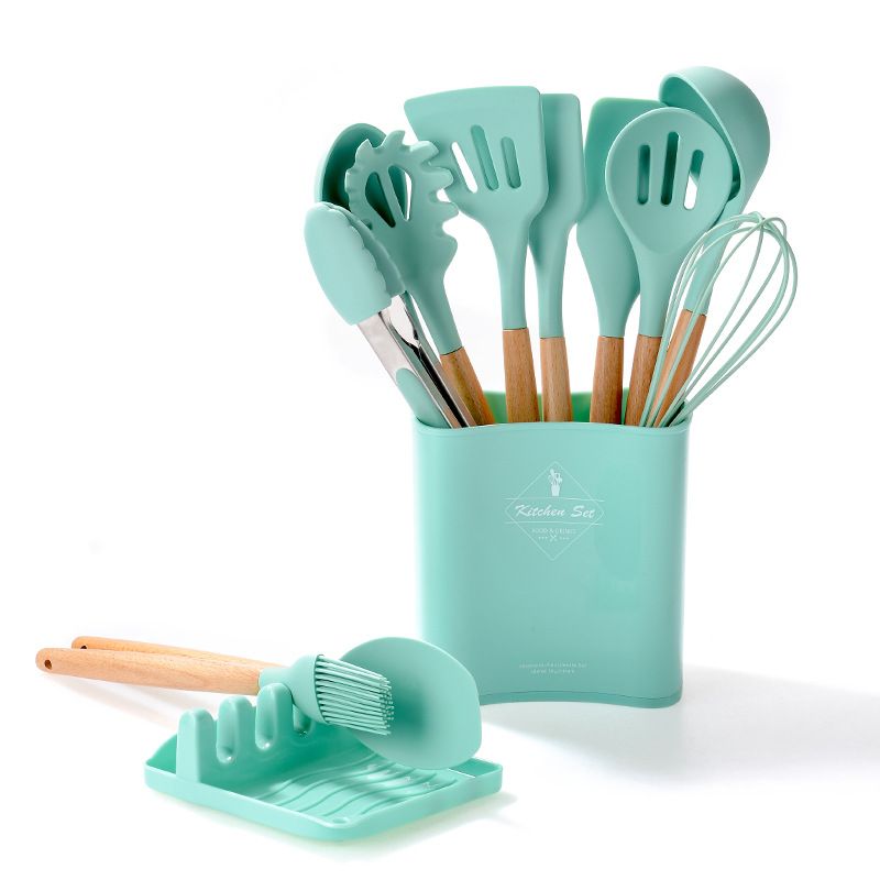 Kitchen Spatula Silicone Cooking Utensils Set Shop Today. Get it Tomorrow!