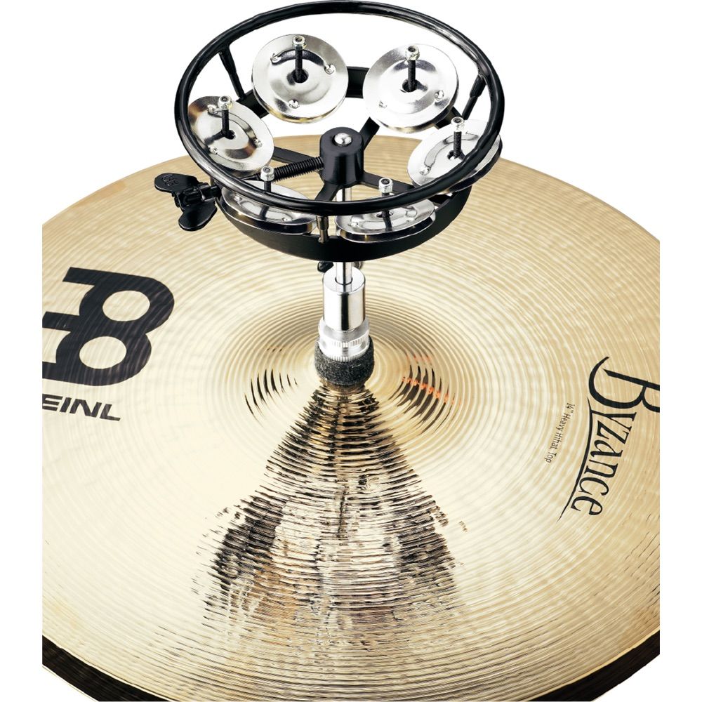 Meinl THH1BK Hihat Tambourine Steel Jingles - Black