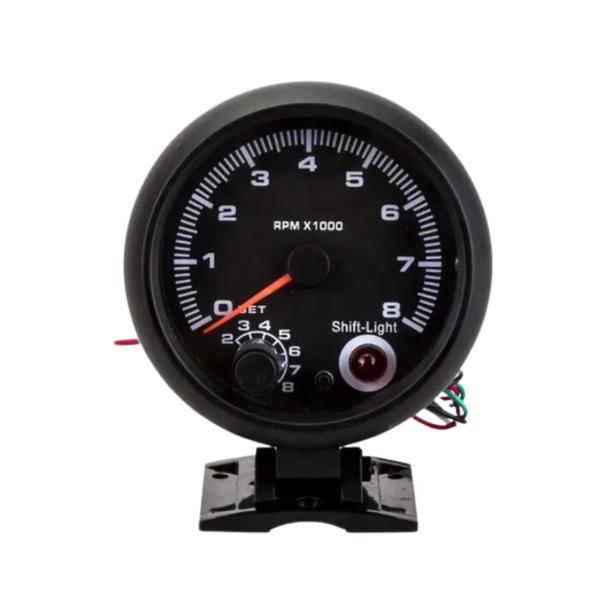 KR 7 Colour Automotive RPM Tachometer Gauge (8000 RPM)