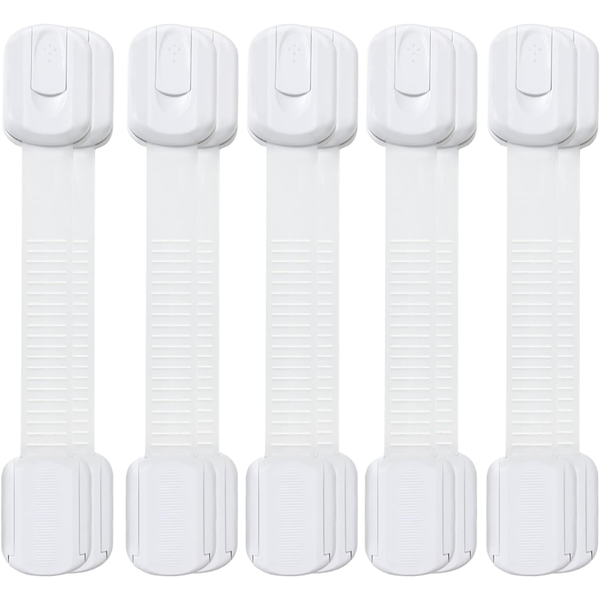 10 Pack Adjustable Child Safety Locks With Extra Strong Adhesive