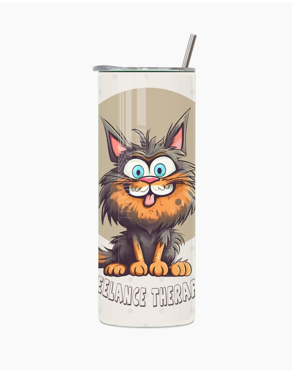 Freelance Therapist 20 Oz Skinny Tumbler Straw Motivational Present 016 | Shop Today. Get it ...