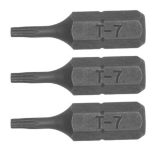 TengTools - 3PC 1/4''Hex Tx7 Tx Bit 25MM - TX2500703