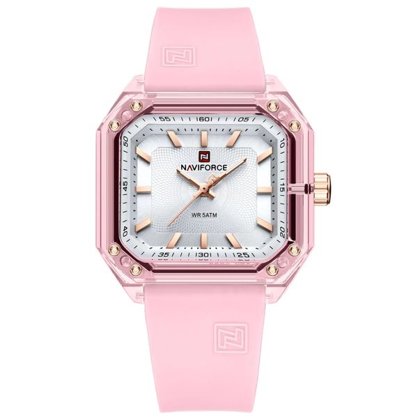 Naviforce Nova Women's Analogue Sport Rubber Ladies Watch Candy Pink
