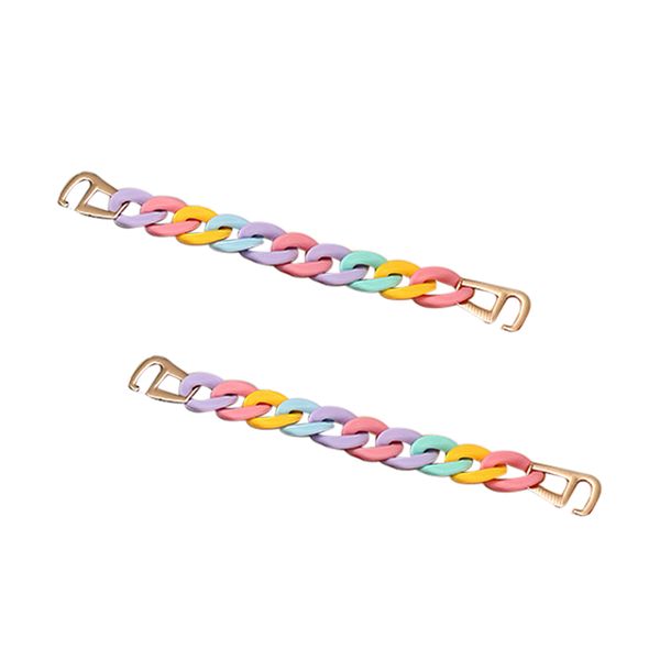 DSJ-DDX100-RB, DIY Shoes Shoe Charms -Rainbow