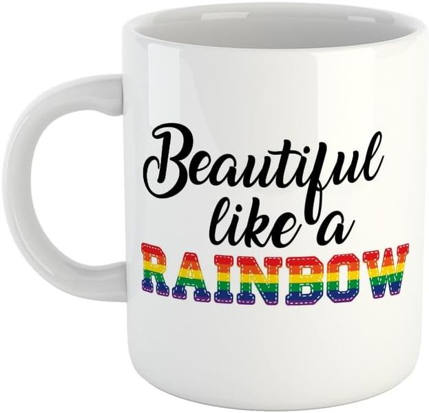 Beautiful like a rainbow-Valentines-Mpther's day-Father's day-Christmas Mug