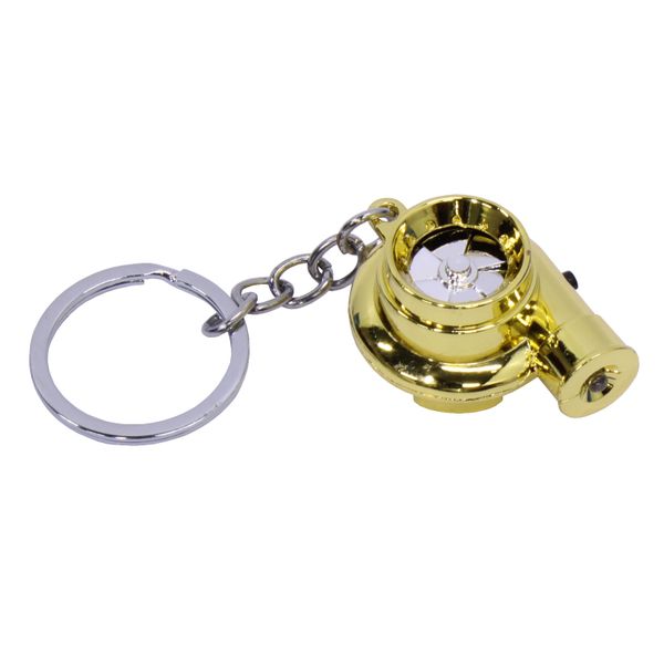 Turbo Charger Keyring with Turbo Sound &amp; Light - Gold