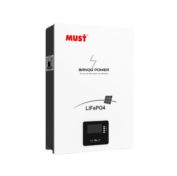 Must 5.12kWh Lithium LiFePO4 Battery (51.2V - 100Ah) LP16-48100