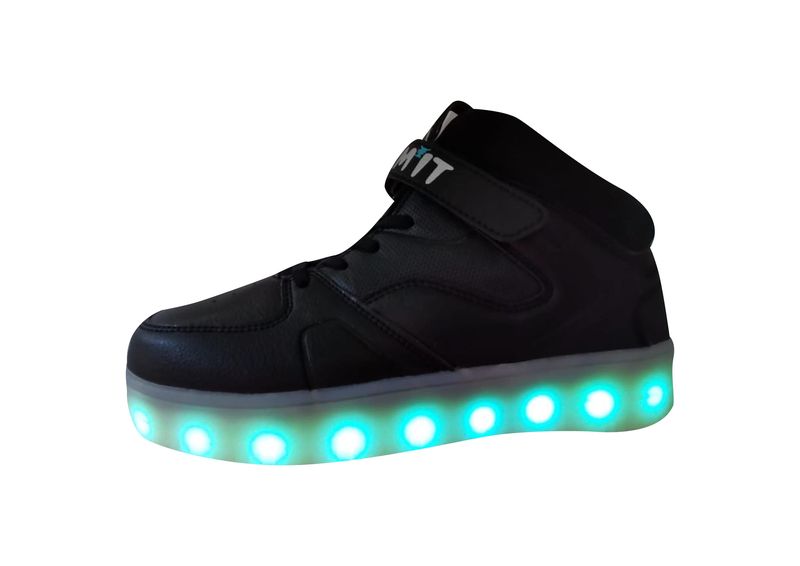 Hi-top Skateboarding LED Light Shoes