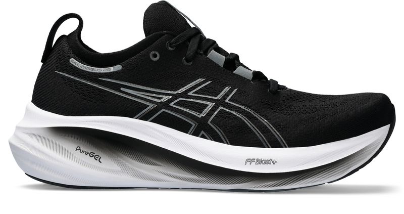 Asics Men's Gel-Nimbus 26 Wide Road Running Shoes - Black/Graphite Grey