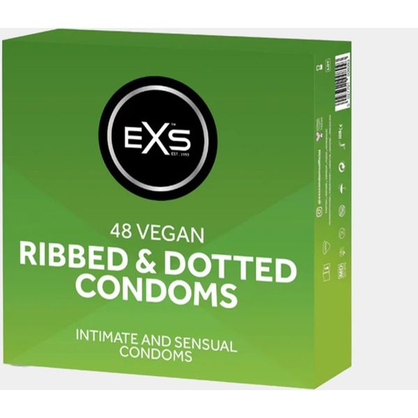 EXS Ribbed &amp; Dotted Condoms - 48 Bulk Pack