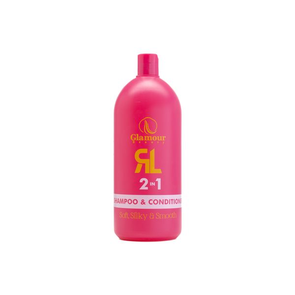 1L Glamour Beauty 2-in-1 Shampoo &amp; Conditioner - 1 Litre Salon Size