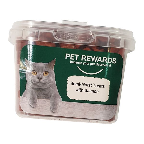 Pet Rewards Semi Moist Cat Treats- Salmon 140g