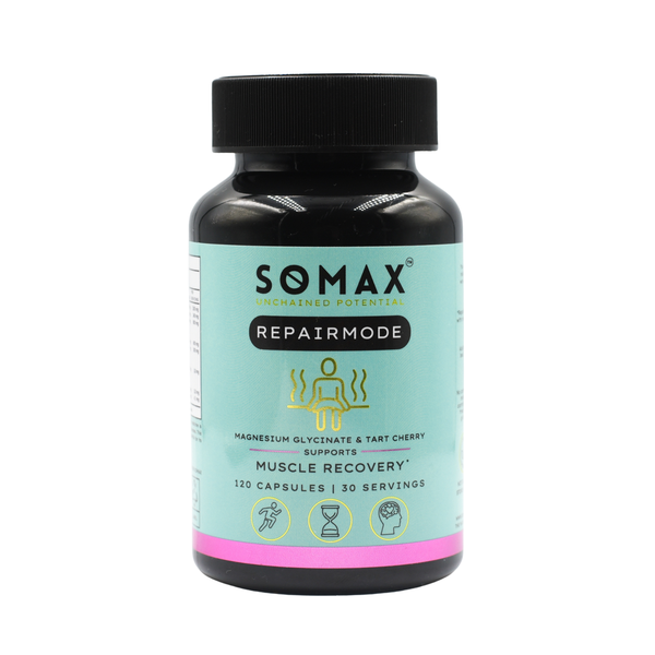 SOMAX RepairMode | 1200mg Magnesium Glycinate, Tart Cherry, Glutamine - 120