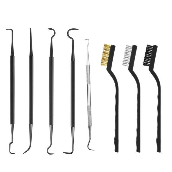 8-In-1 Universal Hunting Cleaning Kit Steel Wire Brush Nylon Pick Set